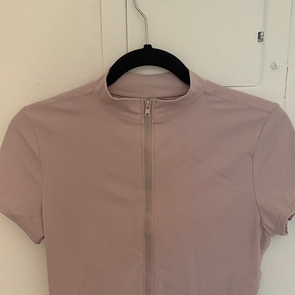 SET Active Beige Short Sleeve Romper - Picture 3 of 5